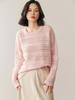 Women's Cashmere Round Neck Pullover Sweater - Fashionable and Warm for Autumn and Winter