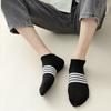 10Pairs Cotton Striped Invisible Socks Breathable Men's Tube Socks Ankle Thin Socks  Sport