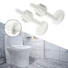 Bathroom Toilet Lid Screw White 2PCS Easy To Install Excellent Toughness 60*30mm Anti Aging High Quality Material