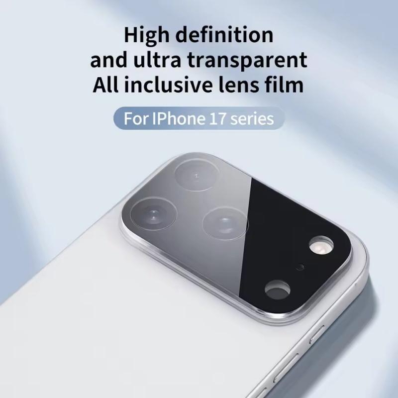2 PCS For Apple iPhone 17 Air Pro Max 3D Camera Lens Screen Protectors For Apple IPhone17 17promax 17Air Scratch-proof Protective Film