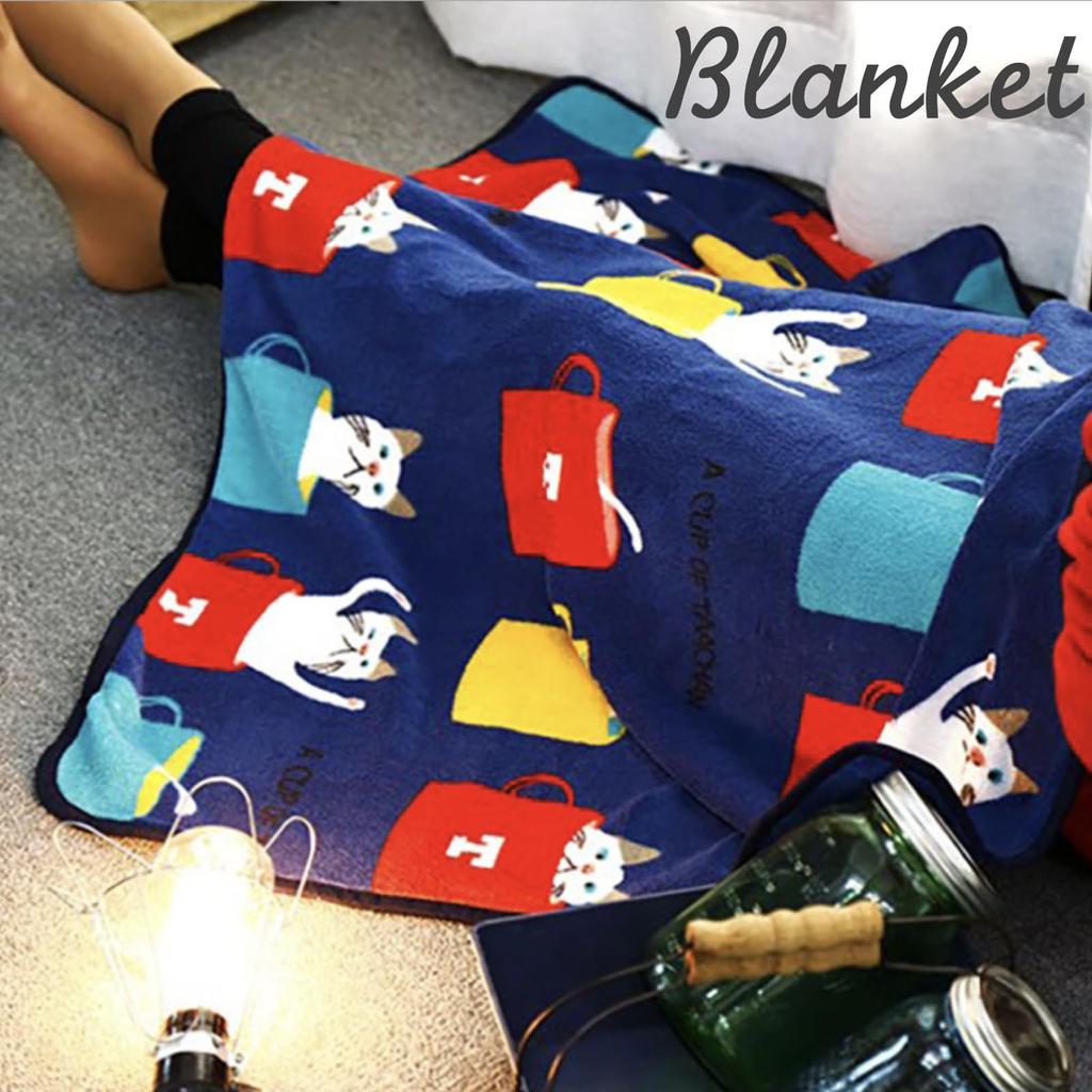 Warm Fleece Blanket for Winter Cute Animal Cat and Dog (ADOSSY) Lightweight, Soft, Warmth, Designs, (Neko A, Red)