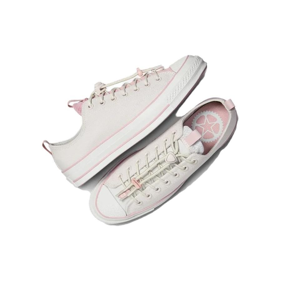 Converse Chuck 70 Versatile Low-Top Canvas Sneakers Unisex Sneakers White Pink A10081C