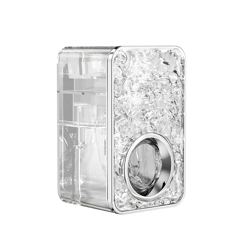 Dispenser Premium de Pastă de Dinți Montat pe Perete cu Design Valuri de Apă – Suport Universal Fără Găurire & Stoarcere