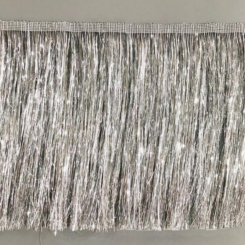 10M Long 15cm Wide Sequin Tassel Fringe Lace Edge for Stage Performance Wear Sewing Decoration