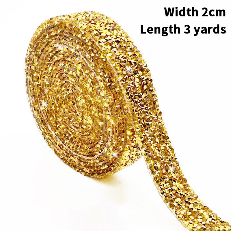 1 Rolle Selbstklebender Glitzer Kristall Strass Aufkleber Diamantband DIY Aufkleber Strasssteine Kunsthandwerk Auto Handy Dekoration