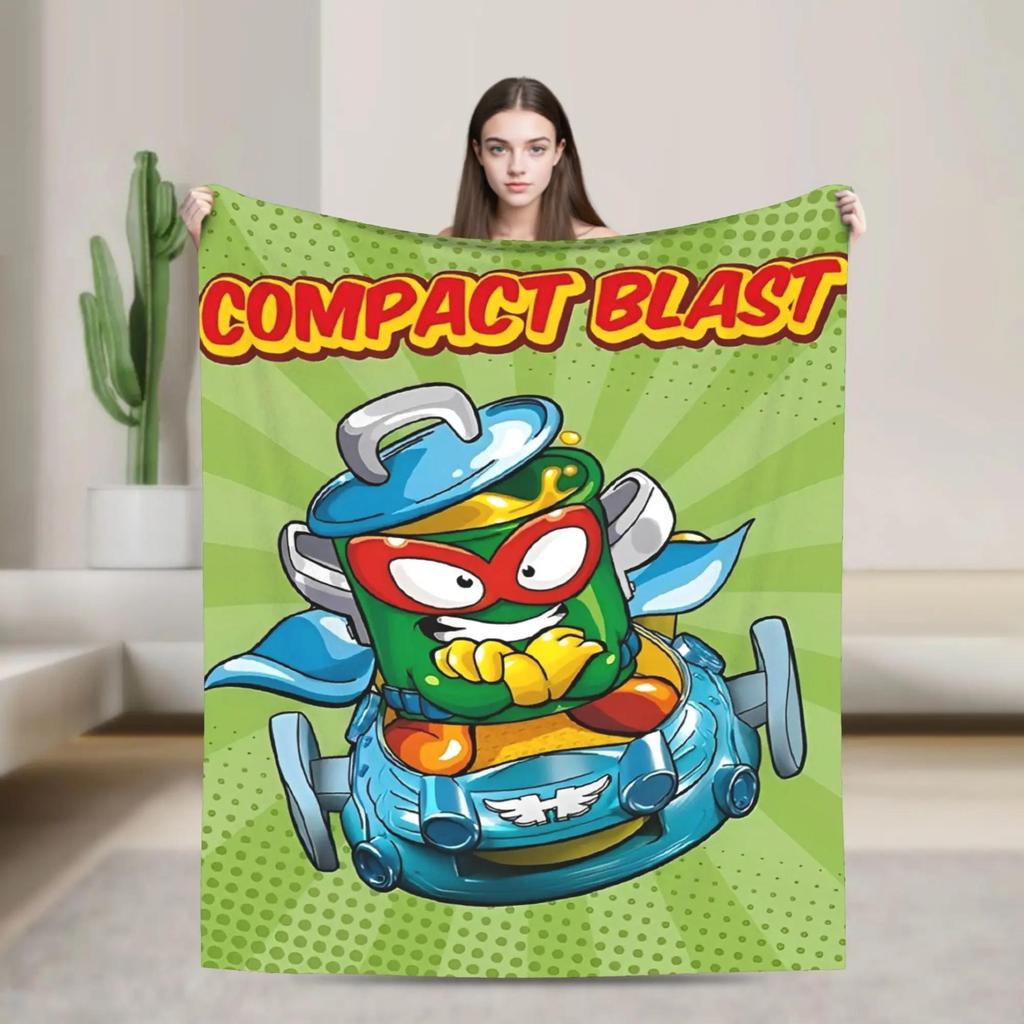 Super Zings Game Soft Warm Plush Throw Blanket for Travel Home Decor Sofa Bed Flannel Cover Funny Superthing Gift