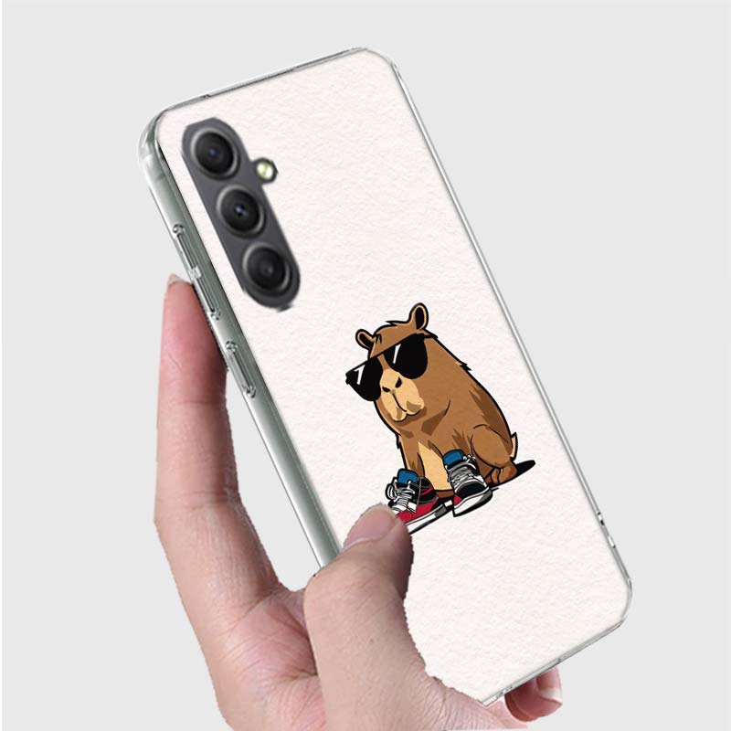 

Cute Cartoon Capybara Phone Case for Samsung A16 A26 A36 A56 A17 A37 A57 A07 A06 A02S A03 A04S A05S Galaxy Note 20 10 A50S A71 A Samsung A05