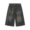 Herren Denim Jeans Cropped Hosen Mittlere Taille Knielang Lässig Locker Sommer Kurzer Stil Hohe Qualität Personalisierbar Waschbar Streetwear Kleidung