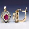 Vintage Ear Clip Inlaid Rhinestones And Artificial Crystal Alloy Earrings Accessories For Women Suitable For Gift-giving