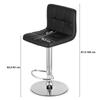 PROT stool - black eco-leather / black base