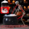 Realistyczny Efekt Dymu Gotowania Rekwizyt Halloweenowy Kociołek Wiedźmy Maszyna do Mgły Ultradźwiękowy Generator Mgły ze Świecącą diodą LED Dekoracja Sceny Czarownictwa Wewnętrzna