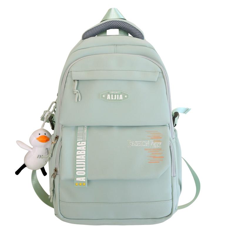 

Однотонний рюкзак для дівчат. Студентський шкільний рюкзак. Чоловічий рюкзак зелений