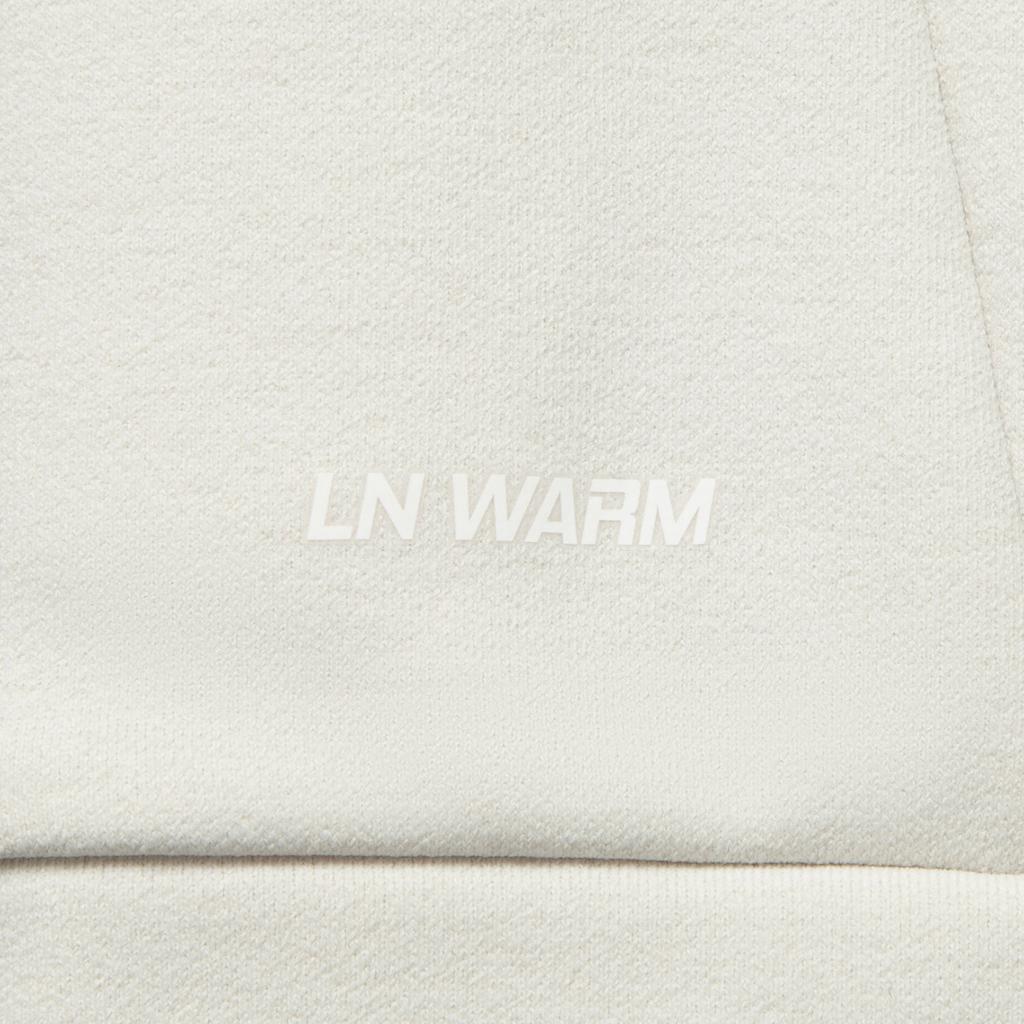 Li Ning Fitness Series Fleece Lined Warm Round Neck Sports Casual Letter Sweatshirt Men Sweatshirt AWDV973-1