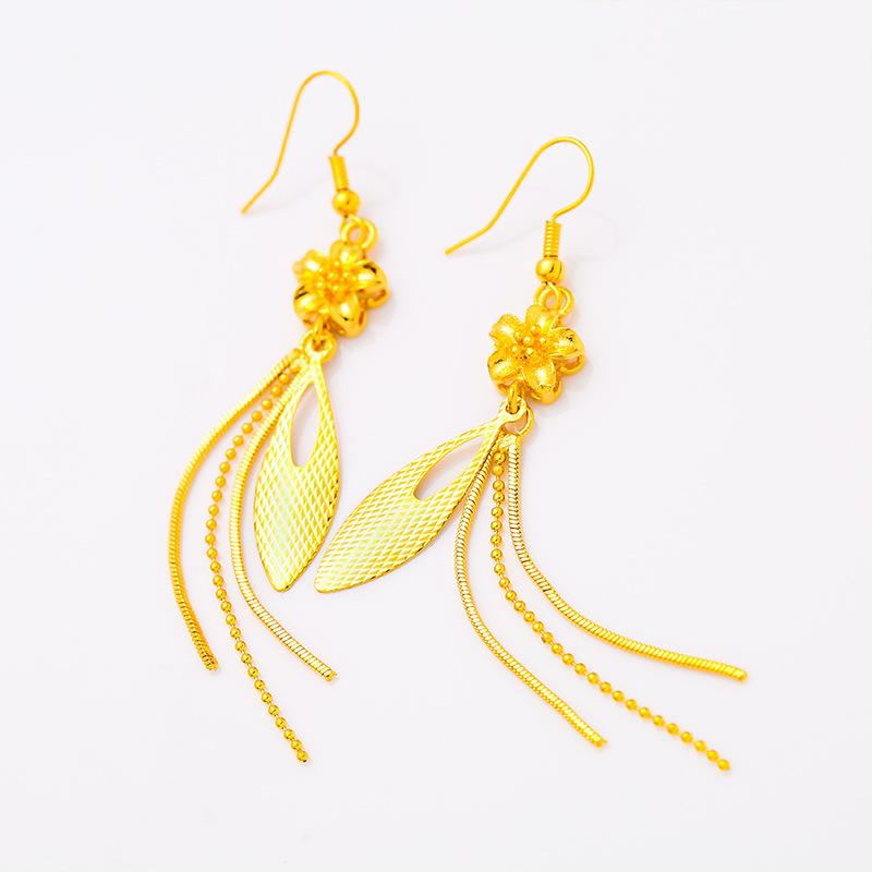 

Длинные серьги-кисточки в форме сердца 24K Золото Женские AU999 - Премиум, Нежное Сочетание, Подходят для Подарков и Банкетов золотой