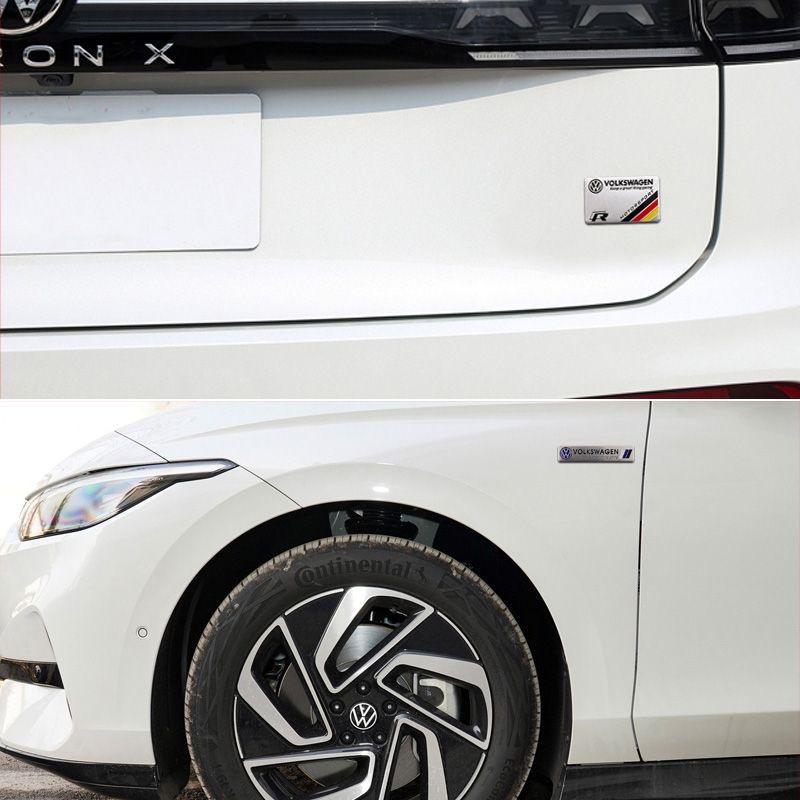 2025 Heißes Auto Aluminiumlegierung Aufkleber Emblem Für Volkswagen VW R-line R GTI Polo Golf MK8 Touareg Passat Magotan Tiguan Käfer B