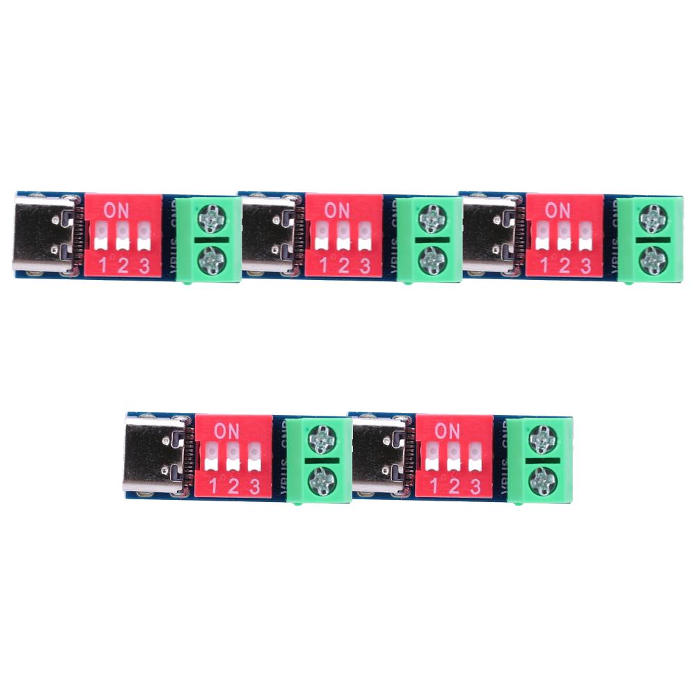 1-5 Stück Typ-C PD QC Trigger DC 5-20V Einstellbares Spannungsstrommodul Schnelllade-Täuschmodul PD 3.0/2.0 BC1.2 Lade Protokoll