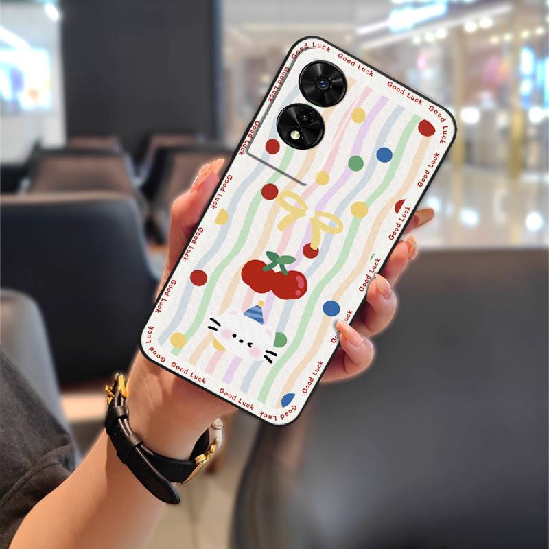 Dirt-resistant Silicone Phone Case For TCL 505/T509K/T5094 TPU Graffiti Waterproof Anti-dust Protective Animals Cartoon