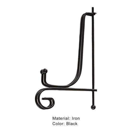 Plate Holder Retro Style Decorative Iron All-Purpose Bowl Plate Photo Picture Frame Rack for Home