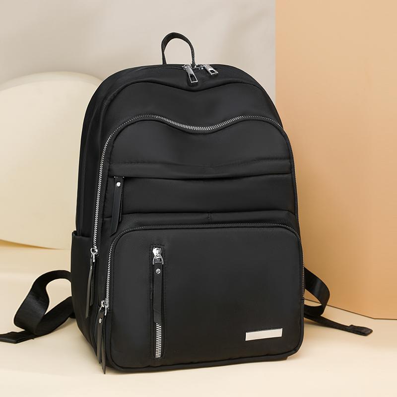 Nylon Backpack Women's Water-repellent Backpack Large Capacity Travel Bag