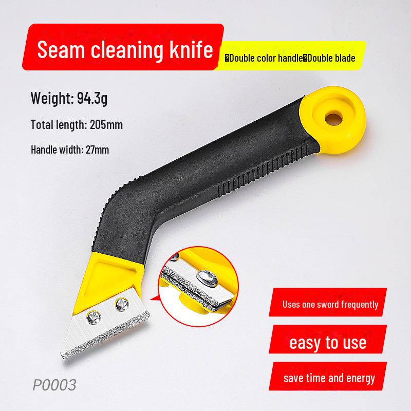 

Сверхпрочный нож для очистки швов плитки и масла со сменным лезвием