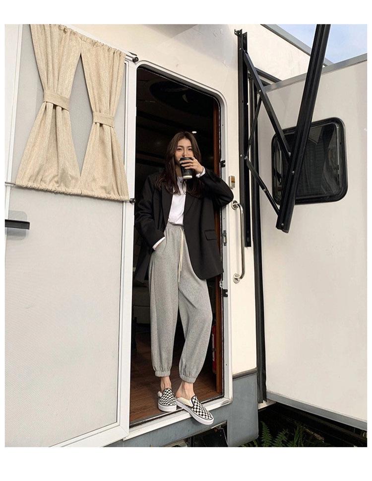 Women's Khaki Casual Blazer - 2025 Spring/Autumn, Loose Fit Design by Lin Xin