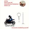 New Acrylic 2D Flat Personalized Off-road Motorcycle Rider Car Pendant Schoolbag Keychain Pendant