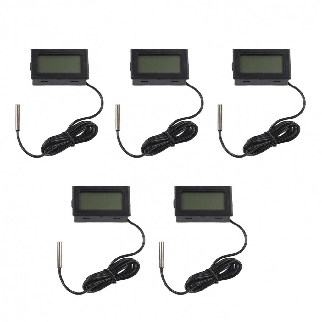 5 STÜCK Genaue Temperaturüberwachung Digitale Thermometer mit Externen Fühlern