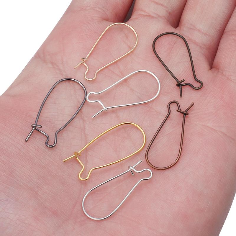 50pcs/Lot French Lever Earring Hooks Gold Color Ear Wires Earrings Settings Base For Jewelry Making DIY Accessories Supplies