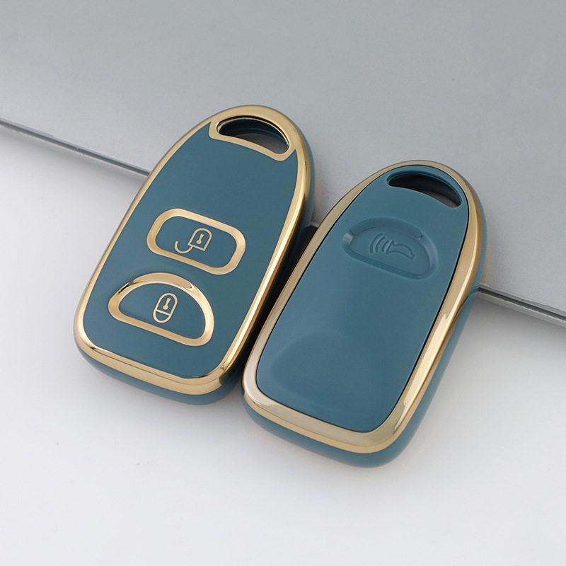 Gold Edged Car Key Case for New Kia Models