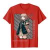 Chiaki Nanami Super Danganronpa Gruppe Premium Baumwolle Herren T-Shirts Bedruckt auf vorherrschendem T-Shirt Camisas Hombre