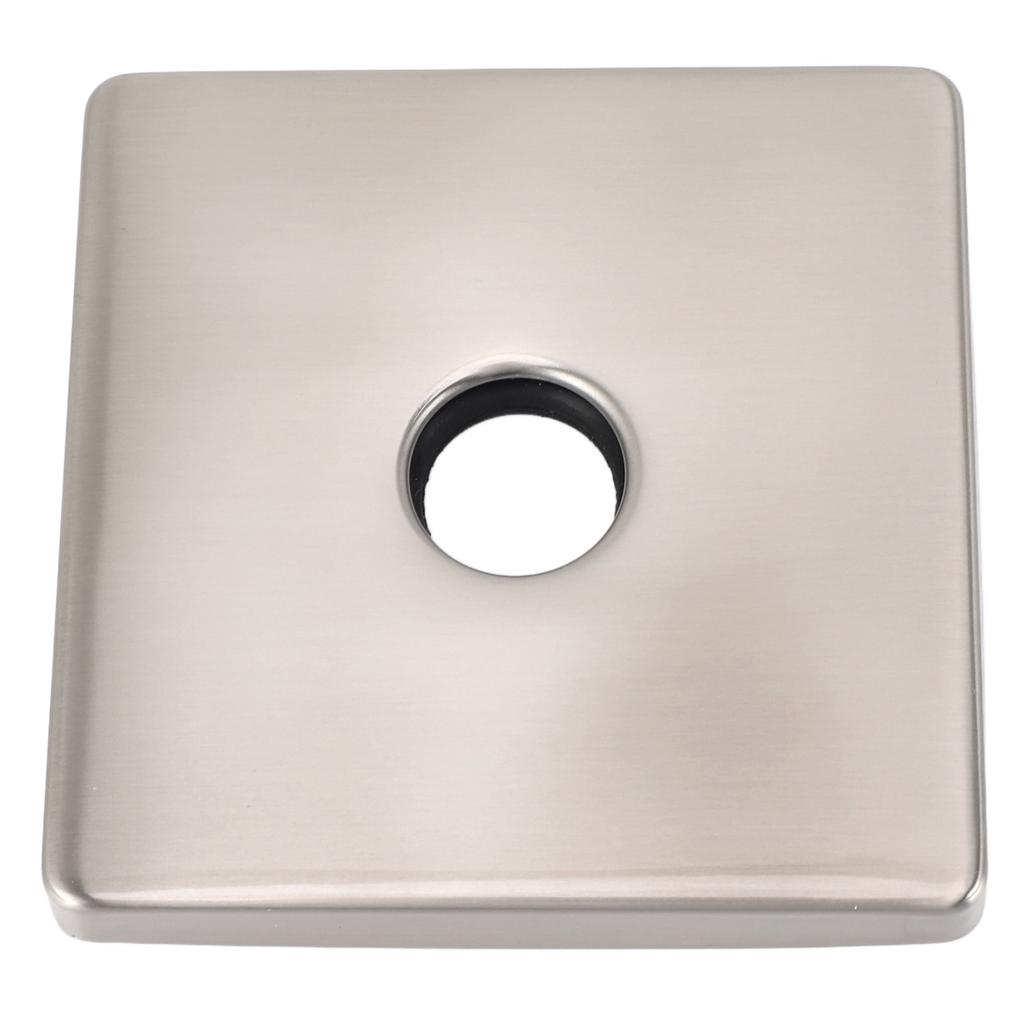 Čtvercová krycí deska na sprchové rameno Univerzální Dekorativní Extra Velká Nerezová Příruba na Sprchové Rameno