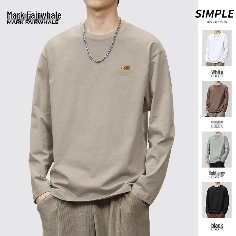 Mark Fairwhale Men s Long Sleeve Round Neck T-shirt 5XL