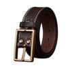 Thickened Retro Embossed Trend Versatile Leather Belt Men'S First Layer Cowhide Bison Leather Pattern Jeans Belt Men'S