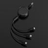 PISEN 3A Retractable Fast Charging Multi-Function One-to-Three Data Cable Gift