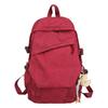Schoolbag1011 New National Style School Bag Female College Students Casual Simple Large Capacity Backpack Junior High School Students Lightweight 