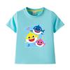 2024 Baby Shark Pure Cotton Short-Sleeve T-Shirt for Kids – Boys' and Girls' Summer Wear