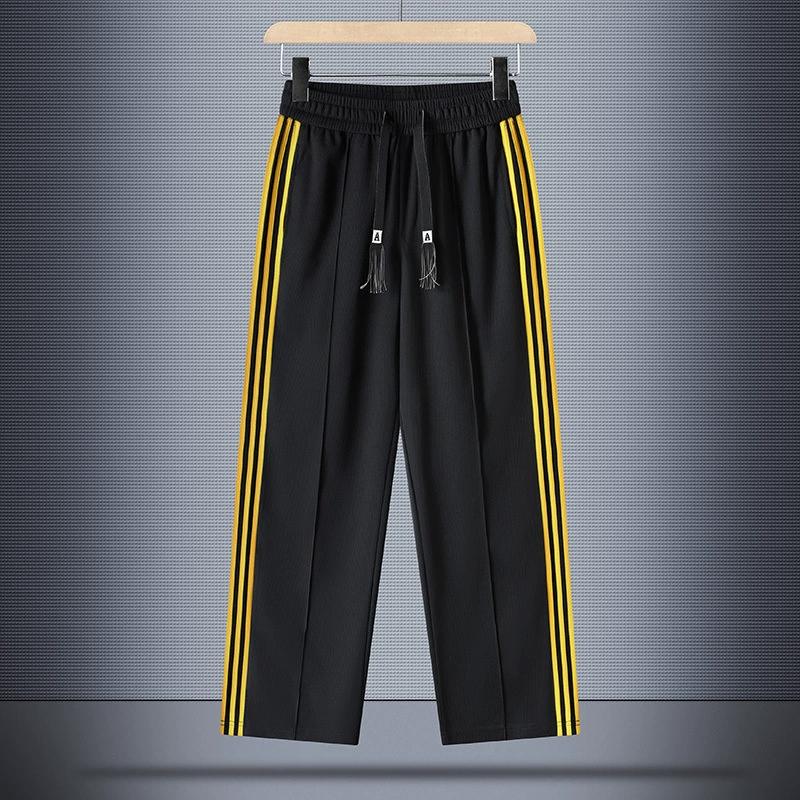 

S-8XL Большие брюки с тремя перекладинами, брюки с девятью штанинами, классные дышащие эластичные брюки для бега на открытом воздухе L чёрный