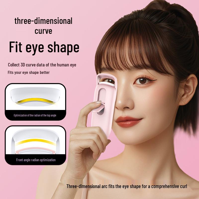 Neweyecurl Rechargeable Electric Heated Eyelash Curler for Women with Long-Lasting Wide-Angle Setting