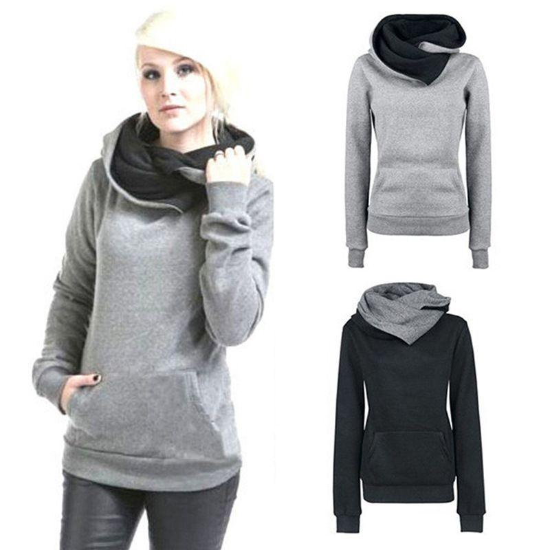 Stylish Women's Hooded Pullover Coat Tops Perfect For Autumn And Winter Seasons