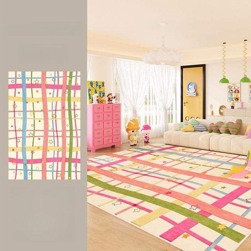 Dopamine Color Bedroom Decor Washable Carpet Large Area Carpets for Living Room Thick Plush Study Floor Mat Home Fluffy Soft Rug