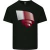 Curled Qatar Flag Qatari Day Football Mens Light Cotton T-Shirt Unisex T-Shirt