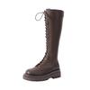Winter New Thick-soled Knight Boots Muffin Bottom Thin Belt Temperament Long Boots Slim High Boots