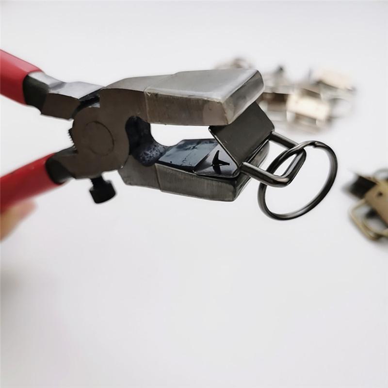 20PCS 25mm Keychain Tail Clip with Tool Pliers Set for Webbing Strap Luggage Belt Wallet Keychain O Ring Buckle DIY Craft Hook