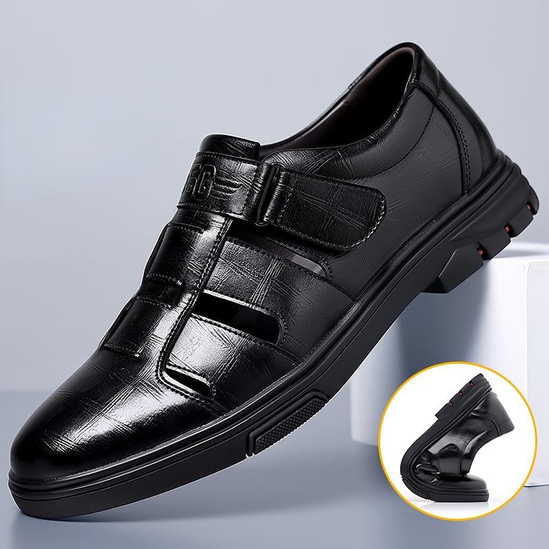 Мода 2024 Лето Новые Лоферы С Вырезом Мужская Мода Повседневная Весна Лето Осень Кожаные — фото 3