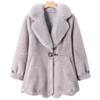 Luxurious Winter Faux Fur Coat for Women Thick Warm Outerwears Elegant Middle-aged Woman Fur Jacket