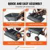 Poly Garden Dump Cart Heavy-duty Yard Carts and Wagons 4 cu.ft 600 lbs