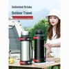Men's 304 Stainless Steel Thermos Flask: Large Capacity, Portable Water Bottle for Outdoor Travel