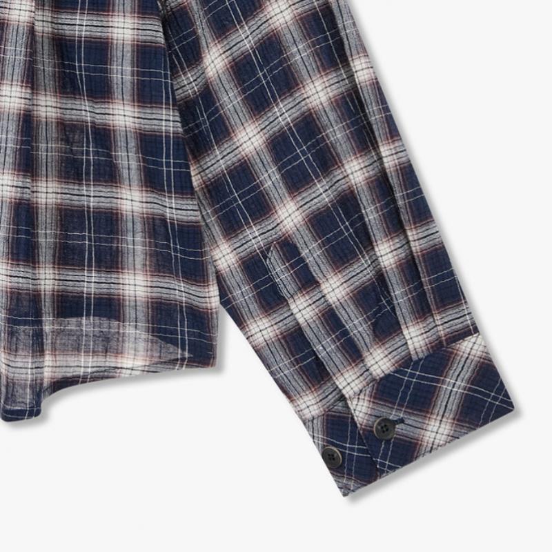 Studio Tomboy Check Pattern Crop Shirt 9176221982