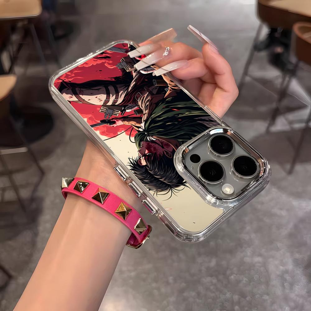 A-ATTACK ON T-TITAN Phone Case For IPhone 17 Air 16 15 14 13 12 11 Pro Pro Max Plus Transparent Soft Cover