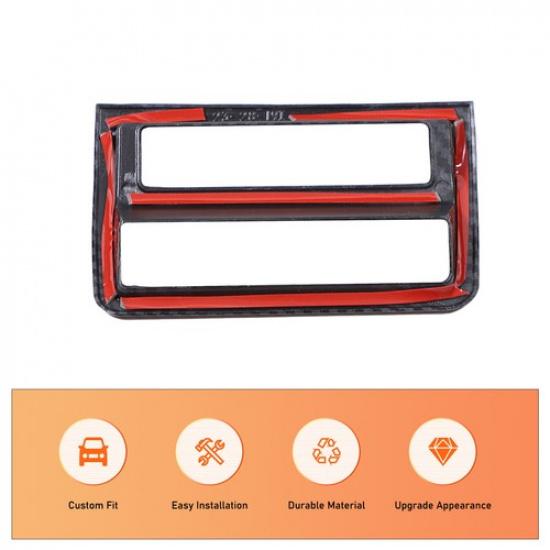 Carbon Fiber Headlight Button Switch Cover Trim For Mitsubishi Triton L200 23-24